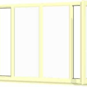 Cream uPVC Window - Design 65