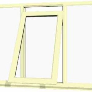 Cream uPVC Window - Design 58