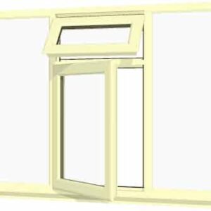 Cream uPVC Window - Design 56