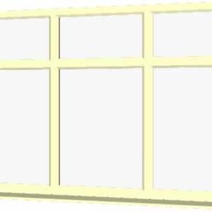 Cream uPVC Window - Design 55