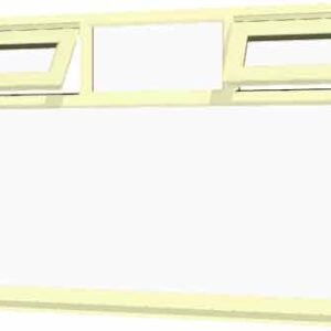 Cream uPVC Window - Design 53