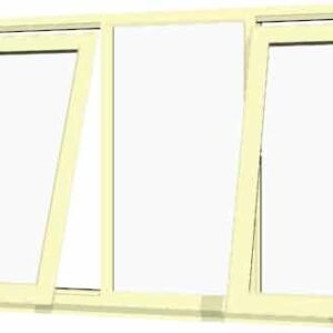 Cream uPVC Window - Design 52