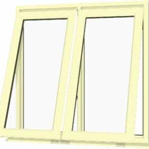 Cream uPVC Window - Design 51