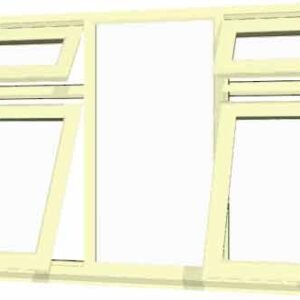 Cream uPVC Window - Design 50