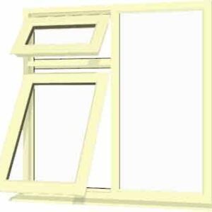 Cream uPVC Window - Design 48