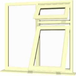 Cream uPVC Window - Design 47