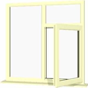 Cream uPVC Window - Design 45