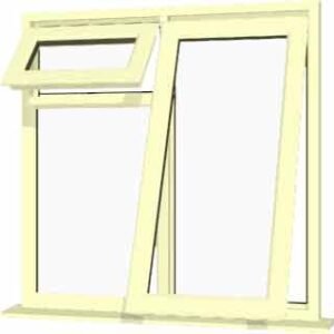 Cream uPVC Window - Design 44