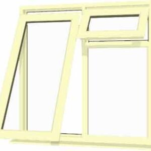 Cream uPVC Window - Design 43