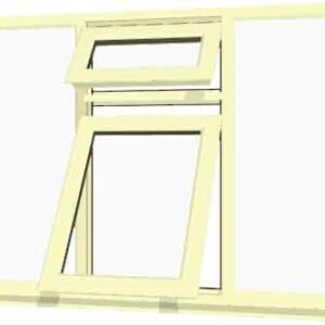 Cream uPVC Window - Design 42