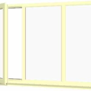 Cream uPVC Window - Design 41