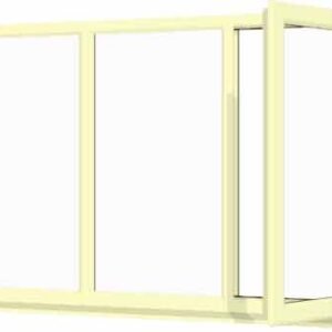 Cream uPVC Window - Design 40