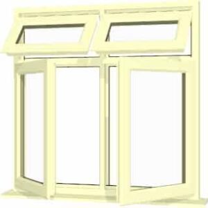 Cream uPVC Window - Design 39