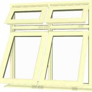 Cream uPVC Window - Design 38