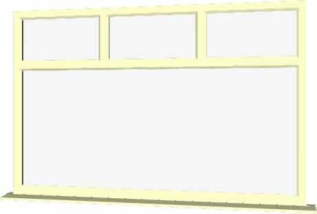 Cream uPVC Window - Design 31