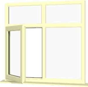 Cream uPVC Window - Design 30