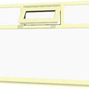 Cream uPVC Window - Design 28