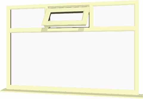 Cream uPVC Window - Design 28