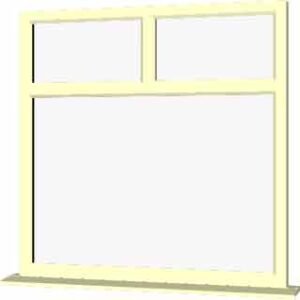 Cream uPVC Window - Design 27
