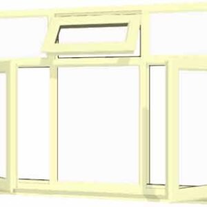 Cream uPVC Window - Design 25