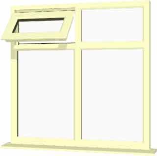 Cream uPVC Window - Design 24