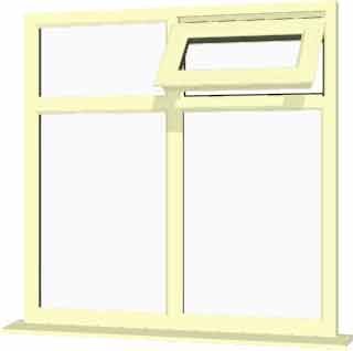 Cream uPVC Window - Design 23