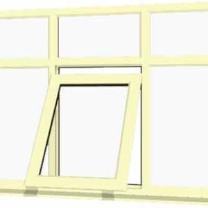 Cream uPVC Window - Design 21