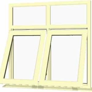Cream uPVC Window - Design 20