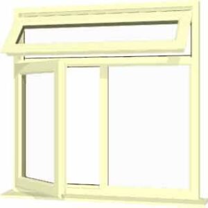 Cream uPVC Window - Design 19