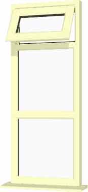 Cream uPVC Window - Design 16