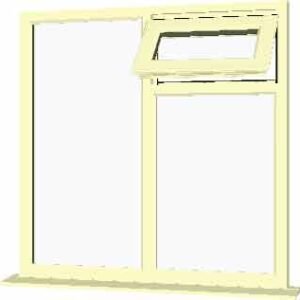 Cream uPVC Window - Design 15