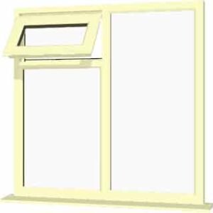 Cream uPVC Window - Design 14