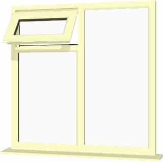 Cream uPVC Window - Design 14