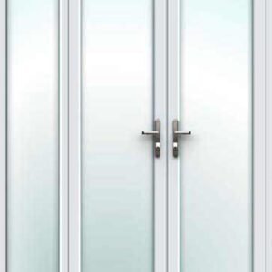 White French Door - Set with Left Side Panel