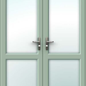 Chartwell Green French Door - Set with Mid Rails