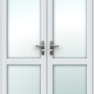 White French Door - Set with Mid Rails