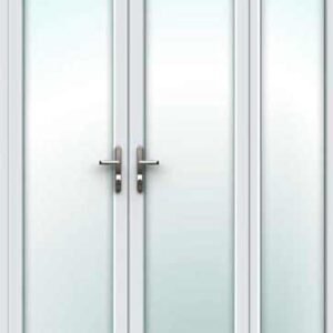 White French Door - Set with Right Side Panel