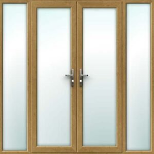 Irish Oak French Door - Set with Side Panels