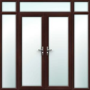 Rosewood French Door - Set with Side Panels & Top Light