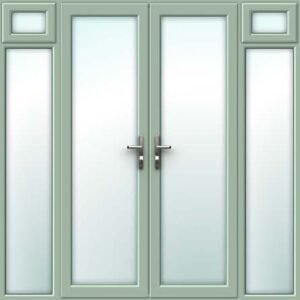 Chartwell Green French Door - Set with Opening Side Sash Panels