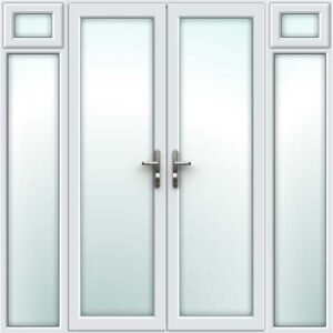 White French Door - Set with Opening Side Sash Panels