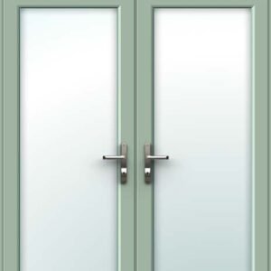 Chartwell Green French Door - Set with Top Light