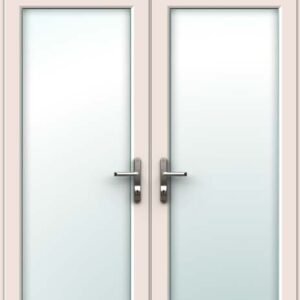 Cream French Door - Set with Top Light