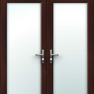 Rosewood French Door - Set with Top Light