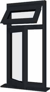 Grey uPVC Window - Design 94
