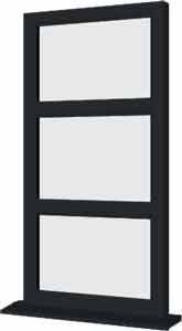 Grey uPVC Window - Design 92