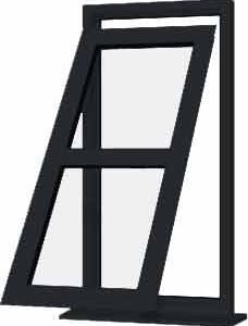 Grey uPVC Window - Design 10