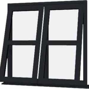 Grey uPVC Window - Design 9