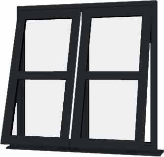Grey uPVC Window - Design 9
