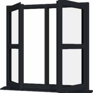 Grey uPVC Window - Design 8